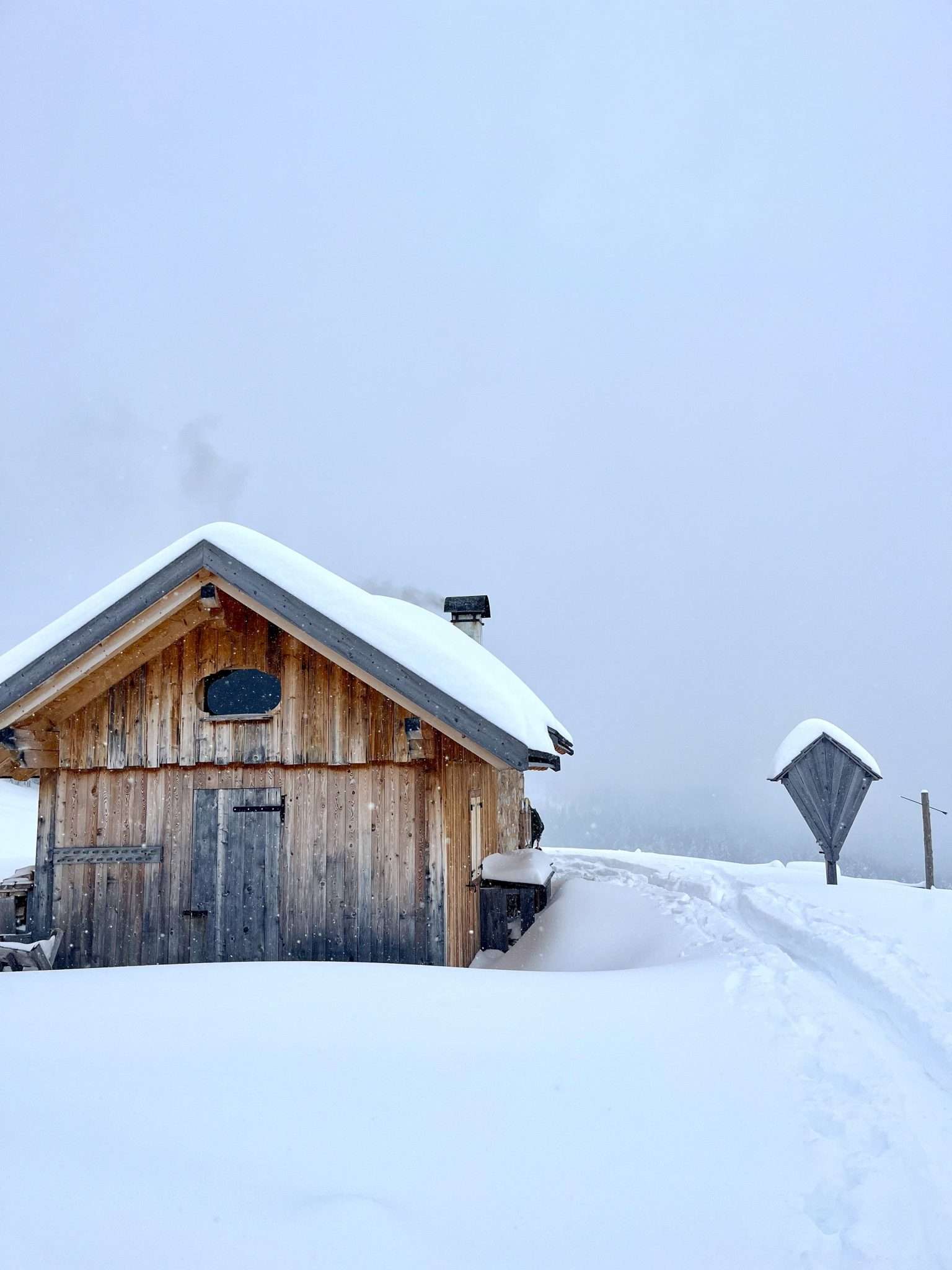 Cason di Lerosa a Cortina d'Ampezzo in inverno