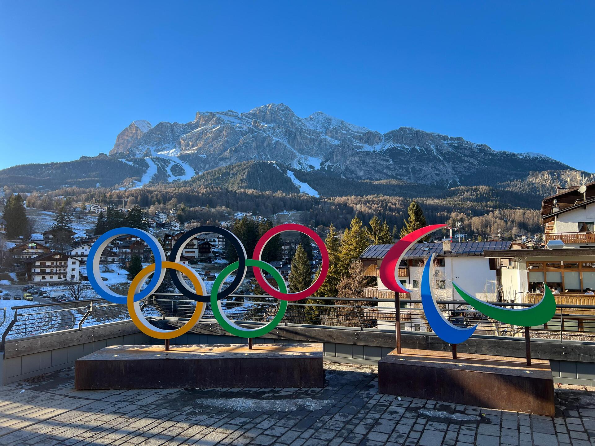 Cerchi Olimpici Cortina d'Ampezzo Olimpiadi Invernali Milano Cortina 2026