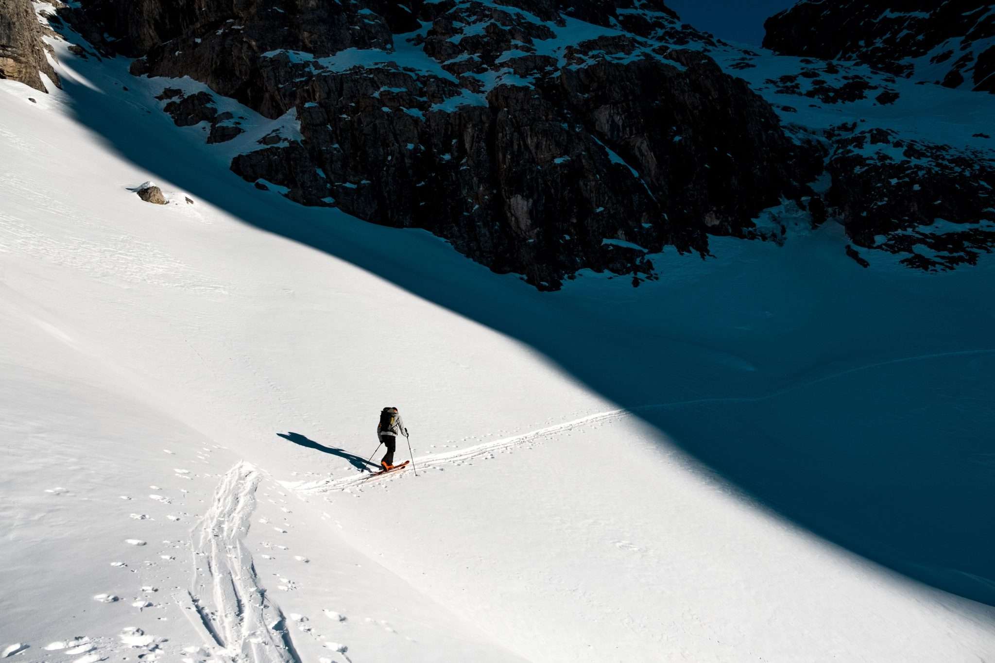 Sci alpinismo a Cortina_Salendo a Forcella Loschiesuoi. 18 febbraio 2022.