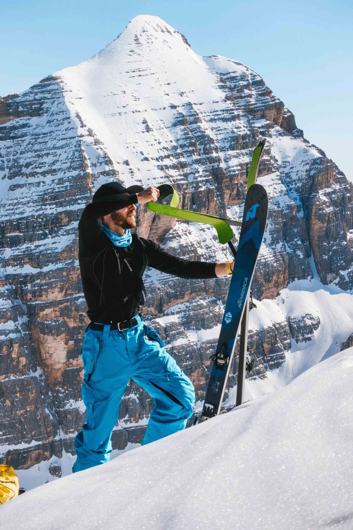 Cambio assetto a Forcella dei Quaire, sotto la Punta Sud di Fanes-cortinadampezzo.it